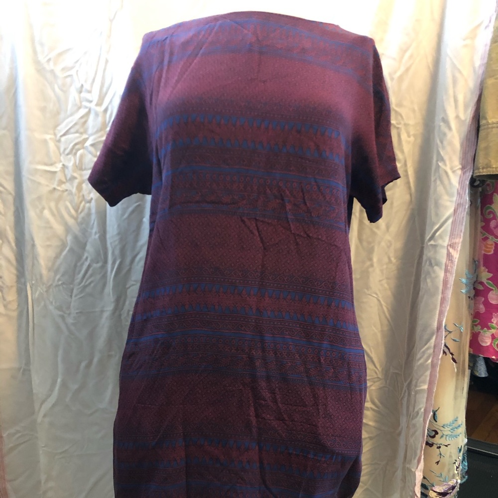 Armani Exchange Silk T-shirt Dress